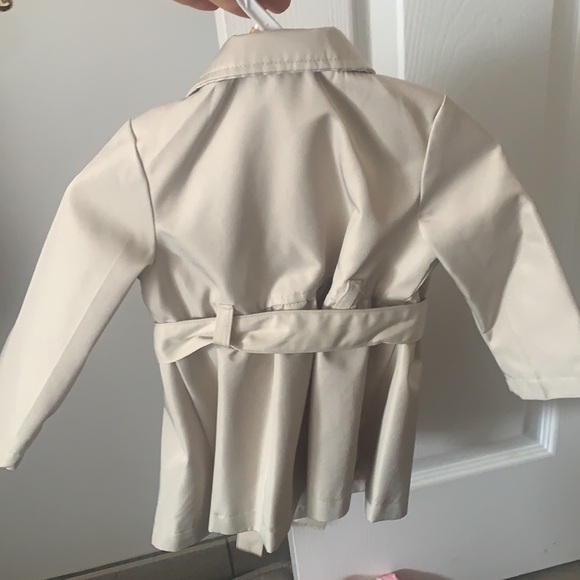 Tahari baby girl elegant long jacket beige - Picture 2 of 3